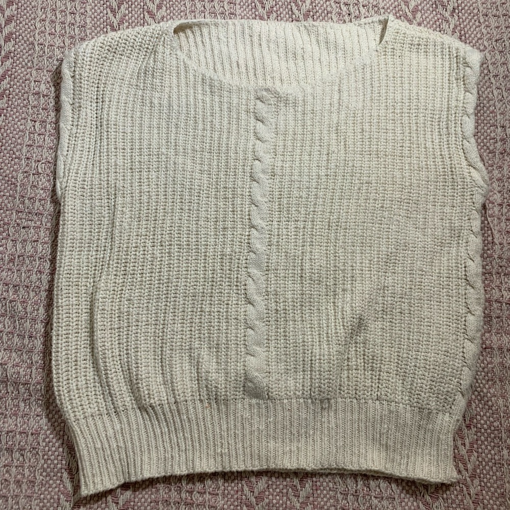 Off-White Knit Sweater Vest